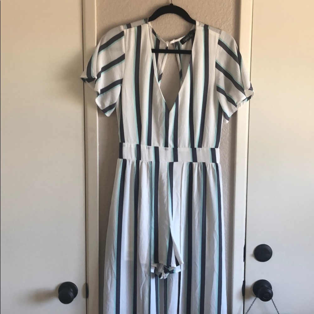 High-low romper